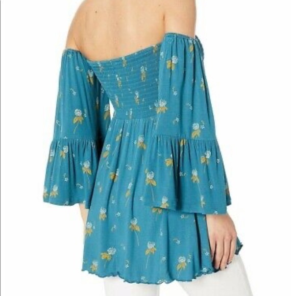 NEW Free People Lana Off Shoulder Tunic Top Size Small - Picture 3 of 5